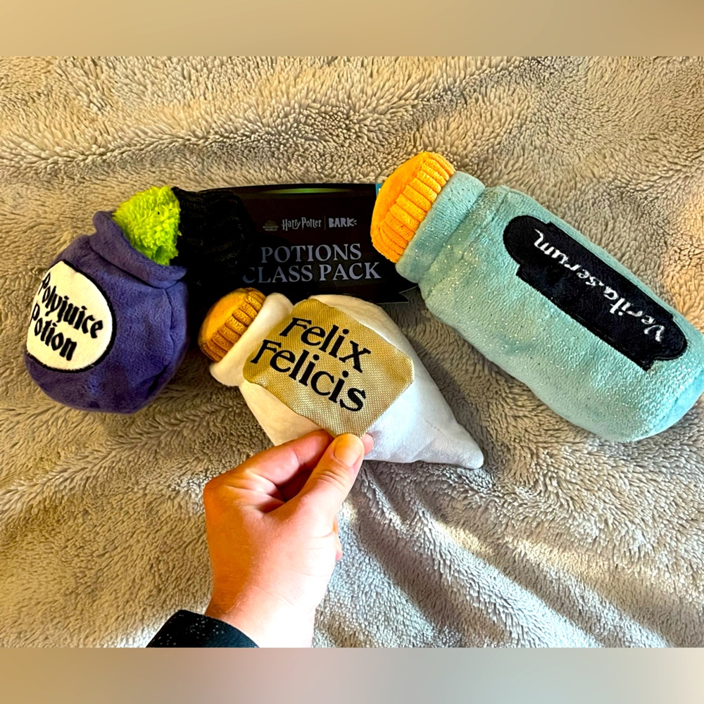 Potions Class Pack of bark box Harry Potter dog toys